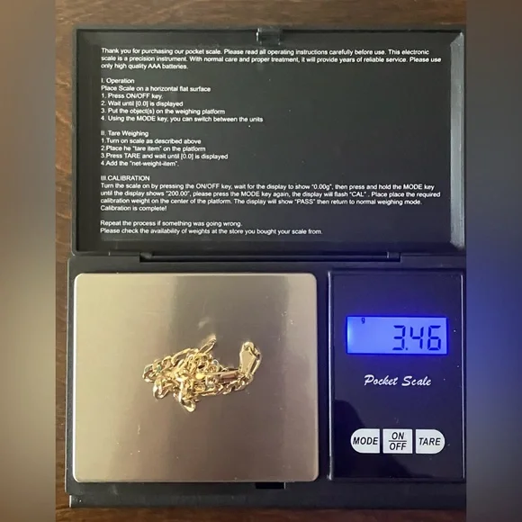 Solid Figaro Bracelet 14K Yellow Gold Filled 8” - Picture 4 of 6